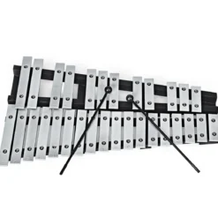 Handpercussion Glockenspiel Xylophon mit Schlägel Tragetasche 30 Noten