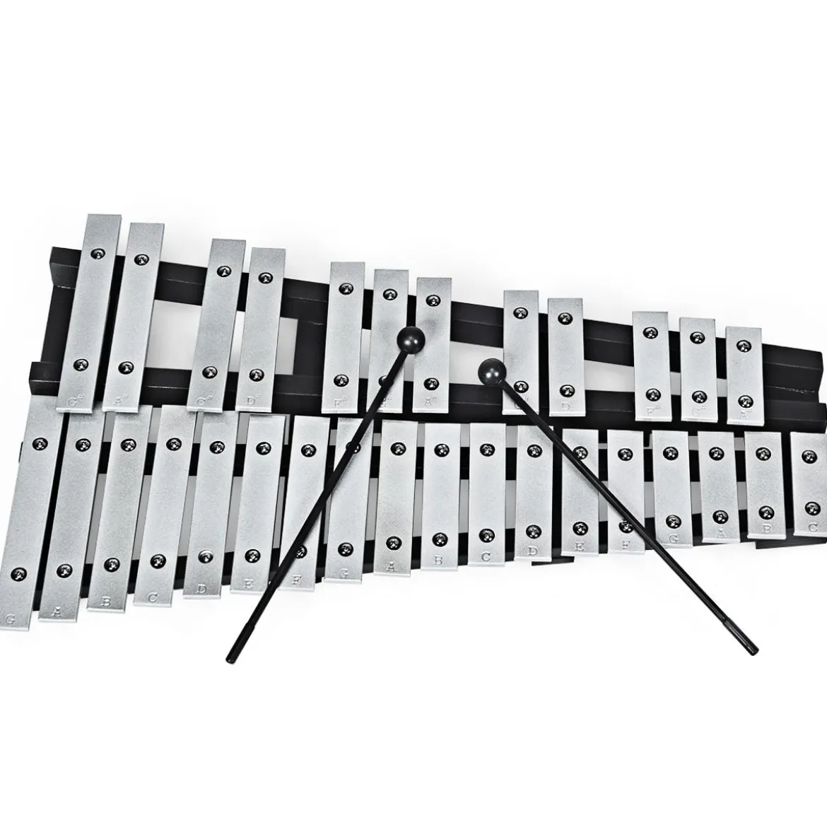 Handpercussion Glockenspiel Xylophon mit Schlägel Tragetasche 30 Noten