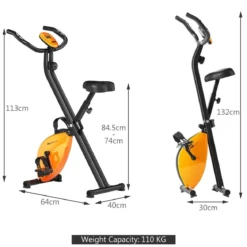 Heimtrainer Ergometer Fitnessfahrrad LCD Display Fahrrad bis 100kg belastbar