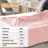 Heizdecke mit Abschaltautomatik & 4 Temperaturstufen & Timer & Überhitzungsschutz Rosa