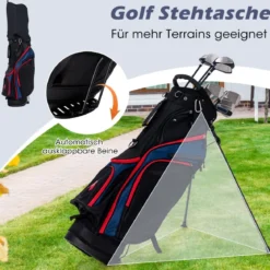 Herren Golfschläger Set 11 teilige Golfschlägersätze rechtshändig mit Regenhaube Blau
