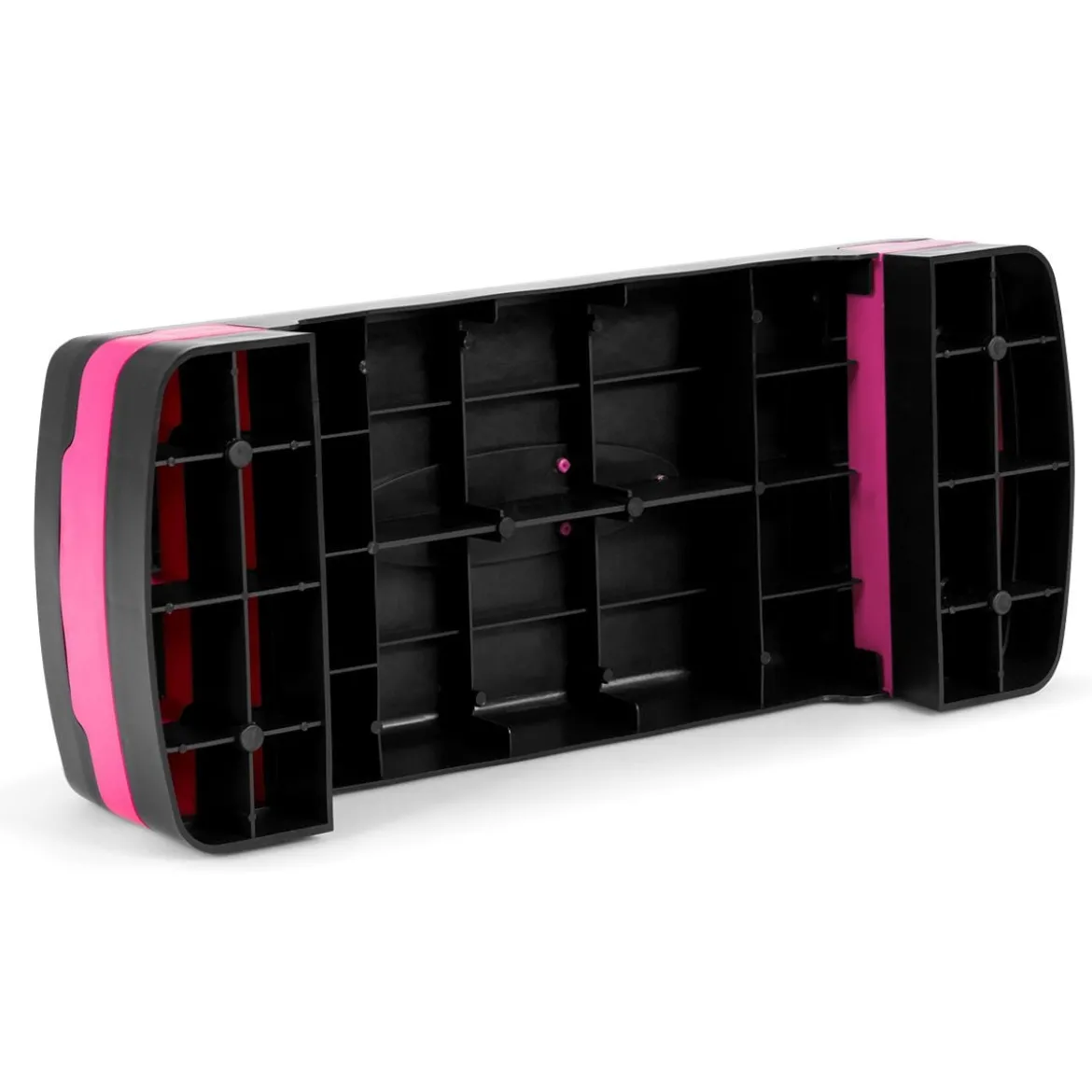 Höhenverstellbarer Aerobic Stepper Fitnesstrainer mit zwei Stufen von 10 cm und 15 cm Fitnesstrainer Schwarz