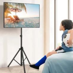 Höhenverstellbarer TV Ständer für 21–47 Zoll Plasma/LCD/LED Fernseher & Flach bis zu 35 kg
