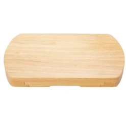 Hölzern Käsebrett & Messer Service-set Käseset Käseplatte Holz und 4tlg Besteck