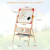 Holzstaffelei Drehbare stehende Kinderstaffelei 62 x 45 x 118 cm