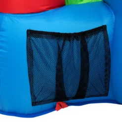 Hüpfburg Aufblasbare Kinder Springburg Spielburg mit Rutsche Bunt 380 x 305 x 215 cm