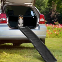 Hunderampe Einstiegshilfe Ausziehbare Hundetreppe Autorampe Tiertreppe