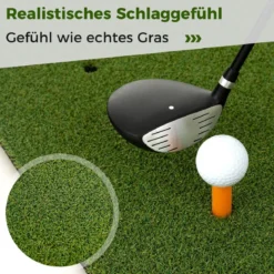 3-in-1-Abschlagmatte für Golf Hochwertige Schlagmatte mit Kunstrasen 152 x 117 cm