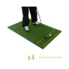 3-in-1-Abschlagmatte für Golf mit Kunstrasen 2 Golf-Tees 2 Ausrichtungsstäben & 6 vorgebohrten Abschlaglöchern 152 x 92 cm