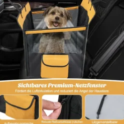 2 in 1 Autoschondecke & Auto Hundbox mit Seitentasche Wasserabweisend 148 x 145 cm