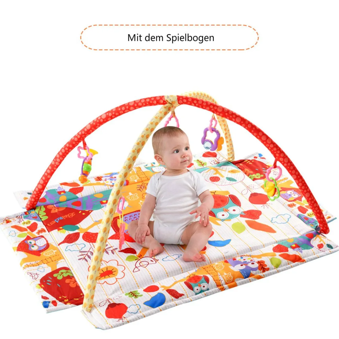 2 in 1 Baby Krabbeldecke Spielbogen Spielmatten