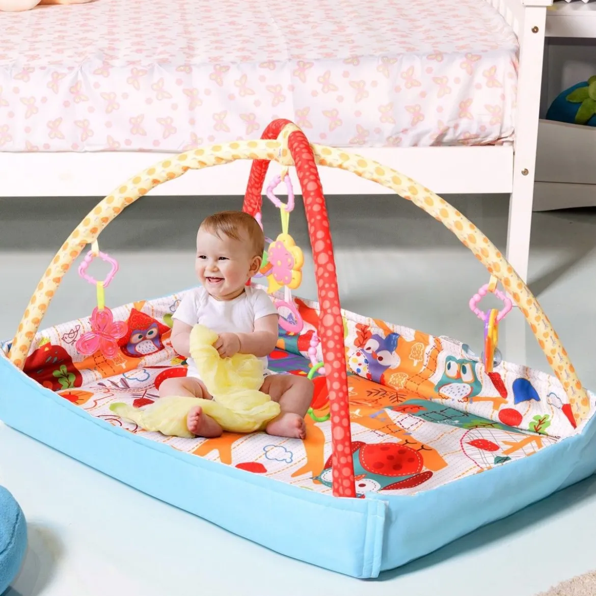 2 in 1 Baby Krabbeldecke Spielbogen Spielmatten