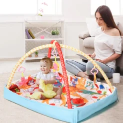 2 in 1 Baby Krabbeldecke Spielbogen Spielmatten