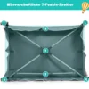 4-in-1-Baby-Laufstall mit Wiege & Wickeltisch Deluxe-Babybett 103 x 72,5 x 112 cm Grau