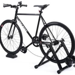 Indoor Fahrradrollentrainer Cycletrainer Faltbarer Fahrrad-Trainerständer 150kg Schwarz