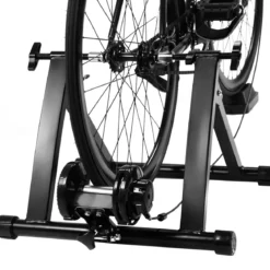 Indoor Fahrradrollentrainer Cycletrainer Faltbarer Fahrrad-Trainerständer 150kg Schwarz