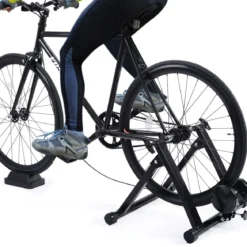 Indoor Fahrradrollentrainer Cycletrainer Faltbarer Fahrrad-Trainerständer 150kg Schwarz