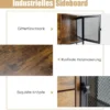 Industrielles Multifunktionales Sideboard mit 2 Gitterschränken und 2 Schubladen 100 x 35 x 85 cm