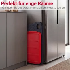 2 in 1 Elektrogrill 2000W Standgrill mit Doppelter Grillplatten & Höhenverstellbarem Ständer
