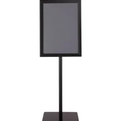 Infoständer A3 Höhenverstellbarer Abnehmbarer Plakatständer Plakat Silber/ Schwarz 42 x 29,5 cm