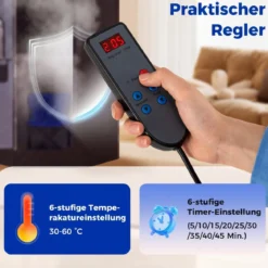 Infrarotsauna Klappbar Saunazelt mit Carbonfaser-Heizung Heimsauna mit Fernbedienung
