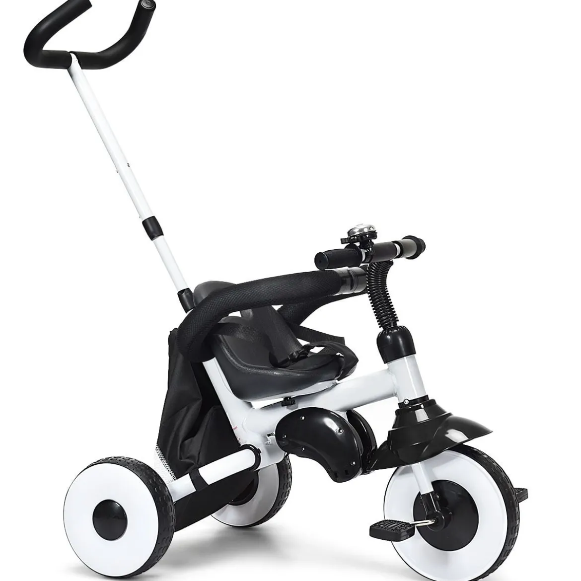 4-in-1 Kinderdreirad Klappbar Baby-Dreirad 3 Räder Fahrrad mit Markise Rosa