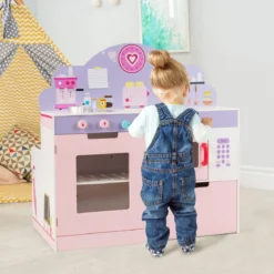 2 in 1 Kinderküche und Restaurant doppelseitiges Rollenspiel Set Spielküche