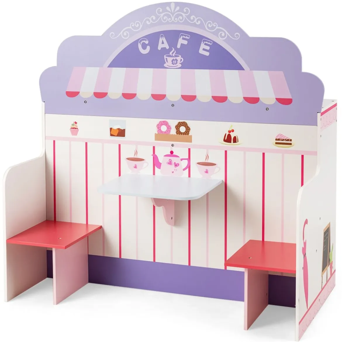 2 in 1 Kinderküche und Restaurant doppelseitiges Rollenspiel Set Spielküche