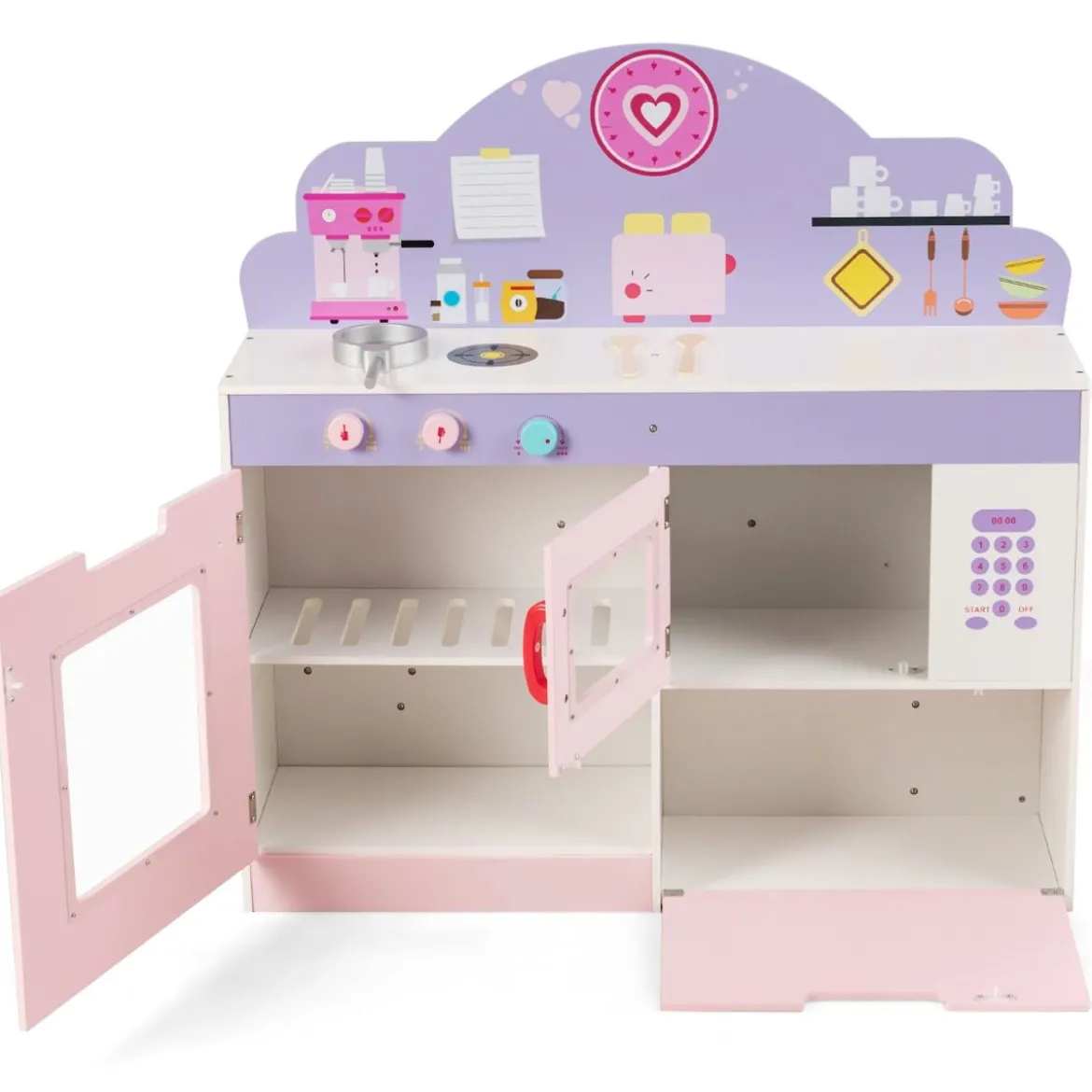 2 in 1 Kinderküche und Restaurant doppelseitiges Rollenspiel Set Spielküche