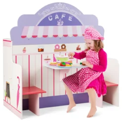 2 in 1 Kinderküche und Restaurant doppelseitiges Rollenspiel Set Spielküche