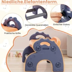 6 in 1 Klappbarer Zeichentisch mit Stuhl & Staffelei Multifunktionaler Spieltisch mit 160 Bausteine