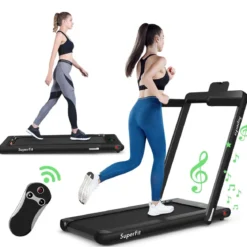 2 in 1 Klappbares Laufband 2,25 HP Tragbares Elektrisches Laufband