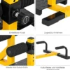 3-in-1 Kniebeugentrainer Squat Machine Abdominal Bein Trainingsgerät Gelb