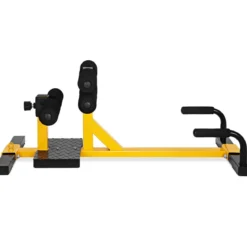3-in-1 Kniebeugentrainer Squat Machine Abdominal Bein Trainingsgerät Gelb