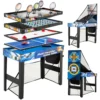 10-in-1 Kombi-Spieltisch-Set Multi-Spieltisch-Set mit Billard Hockey Tischtennis Basketball Fußball Schießen Flipper Darts