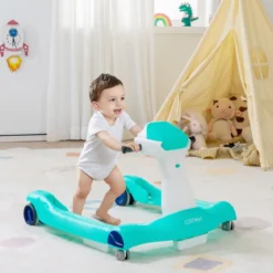 2 in 1 Lauflernwagen Klappbarer Lauflernwage Schwarz/Grün/Grau/Orange/Schwarz+ Weiß