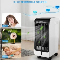 3 in 1 Mobile Luftkühler 75W Ventilator Luftreinigung & Luftbefeuchter