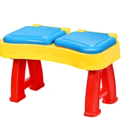 2-in-1 Sand- & Wasserspieltisch Sandkastentisch Spieltisch Sandkasten Spielzeug für innen- & Außen für Kinder 31-teilig