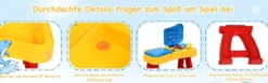 2-in-1 Sand- & Wasserspieltisch Sandkastentisch Spieltisch Sandkasten Spielzeug für innen- & Außen für Kinder 31-teilig