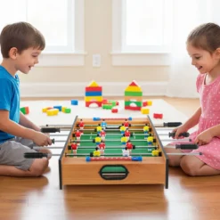 2 in 1 Spieltisch Multifunktionsspieltisch aus Holz Multi-Spieltisch Air Hockeytisch und Tischkicker