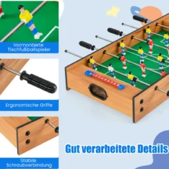 2 in 1 Spieltisch Multifunktionsspieltisch aus Holz Multi-Spieltisch Air Hockeytisch und Tischkicker