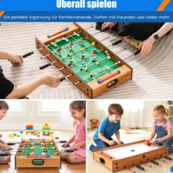 2 in 1 Spieltisch Multifunktionsspieltisch aus Holz Multi-Spieltisch Air Hockeytisch und Tischkicker
