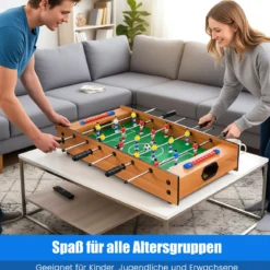 2 in 1 Spieltisch Multifunktionsspieltisch aus Holz Multi-Spieltisch Air Hockeytisch und Tischkicker