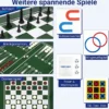 14 in 1 Spieltisch Set Tischspiel Multifunktional mit Tischfußball Hockey Billard Tischtennis usw. Natur