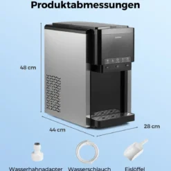 3 in 1 Wasserspender mit Eiswürfelmaschine Eiswürfelbereiter mit Zerstoßenem Eis Eisbereiter