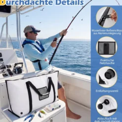 Isolierte Fisch-Kühltasche für Gefangene Fisch-Tötungstasche Angeltaschen 122 x 46 x 51 cm