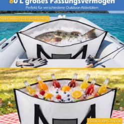 Isolierte Fisch-Kühltasche für Gefangene Fisch-Tötungstasche Angeltaschen 122 x 46 x 51 cm