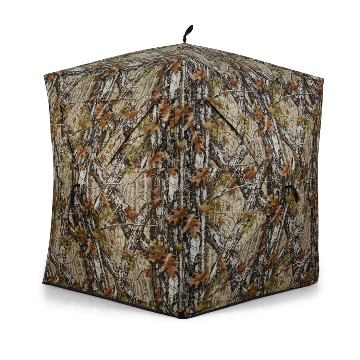 Jagdblind 2-Personen-Bodenzelt mit Geräuschlosen Schiebefenstern Tragbares Pop-up Camouflage Zelt