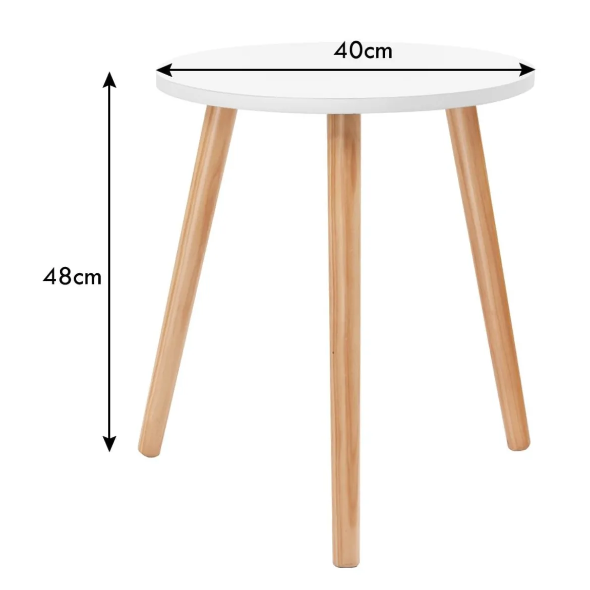 Kaffeetisch Beistelltisch Esstisch Küchentisch Nachttisch Holz Weiß