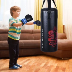 10KG Boxsack-Set mit 8oz Boxhandschuhen Kinder Punchingsack Punching Bag Boxing Bag